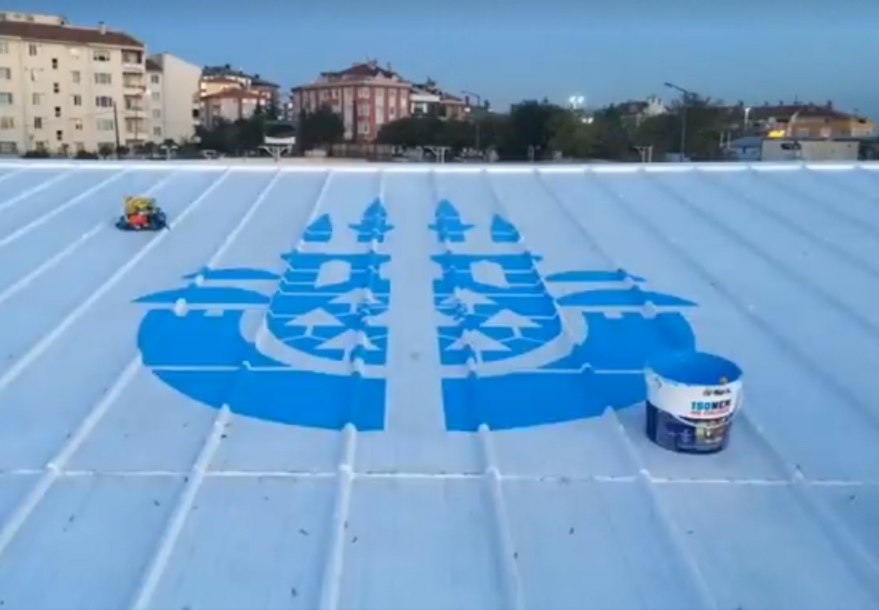 Eyüp Spor Kompleksi 3.000 m2 Panel Çatı Yüzeyi  MS Polimer Uygulaması